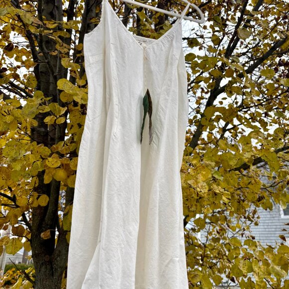NWT Designer Bsbee Sustainable Clothing 100% Cotton Natural Cream Slip Dresses - Picture 4 of 13